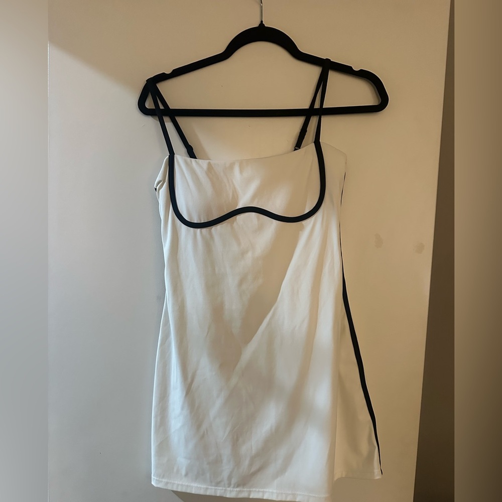 Workout dress with bikers underneath